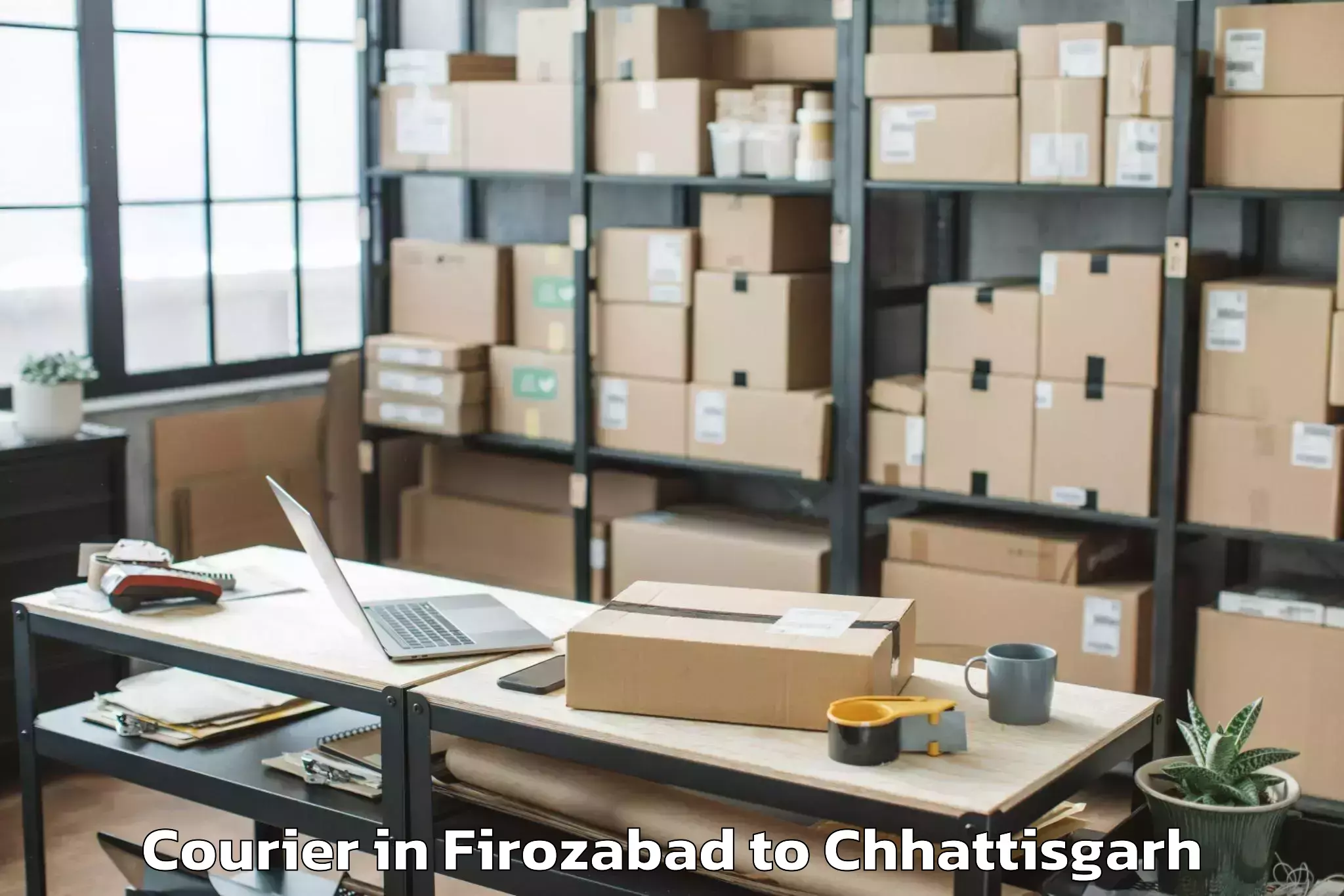 Easy Firozabad to Kharsia Courier Booking